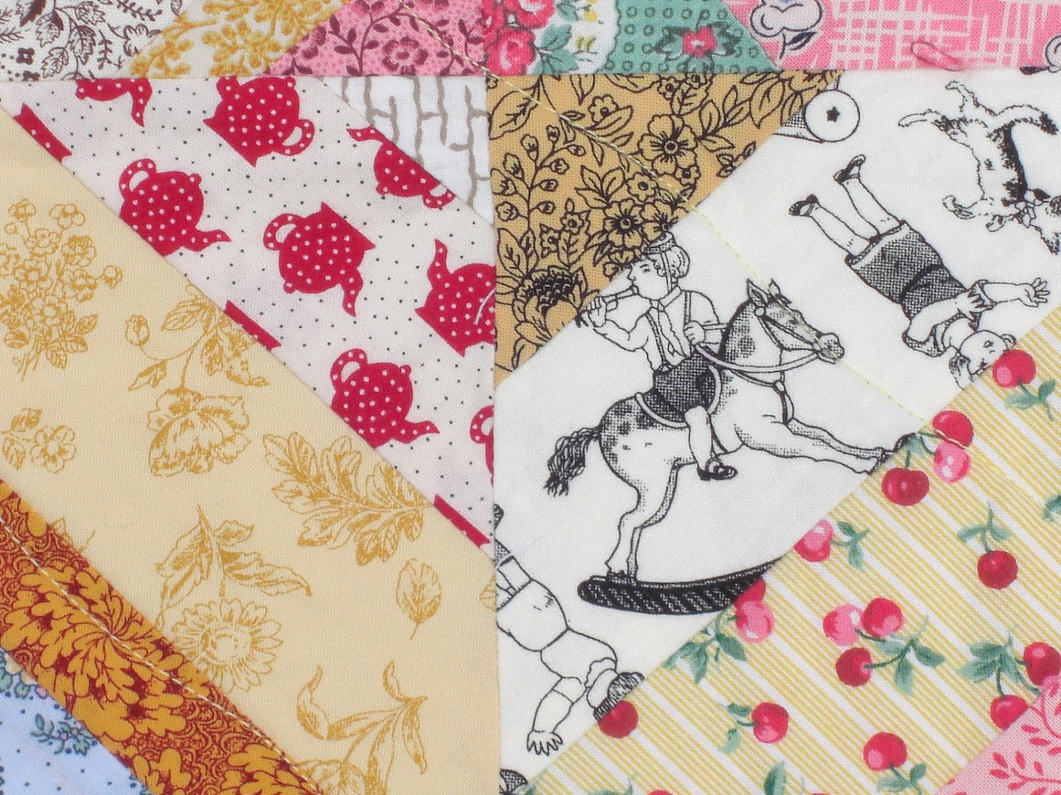 Sweet Dreams Nap Quilt, New Vintage Style, Retro, Throw, 50" x 61"