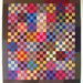 Amish 9-Patch Heartsy Wall Quilt Throw, Beautiful Colors, Classic 50" x 55"