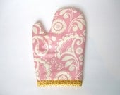 Little girls oven mitt for play chef pretend kitchen PINK LEMONADE