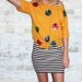 The Vintage 80's Electro Sequin Polka Dot T Shirt XS S M