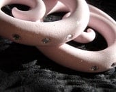 PRIMA BALLERINA Spiral Gauged Earrings with Sparkle and Glam. 2g, 0g, 00g, 7/16", 1/2", 9/16", 5/8" Faker Plugs Fake Gauges Also.