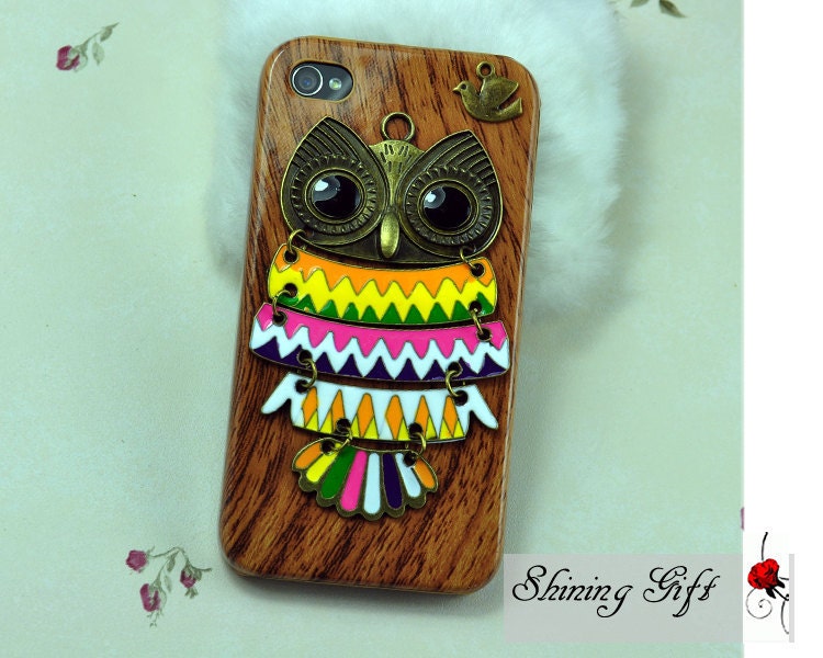 Cute OWL Case Cover for iPhone 4 Case, iPhone 4s Case, iPhone 4G Hard Case, iPhone Case