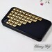 Metal Bronze Studs Iphone Case, fit Iphone 4, Iphone 4s, Iphone 4g, Iphone 4gs