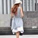 Grey Dress Two Layers Vest Long Sundress Silk Cotton Dress Custom Made - NC008