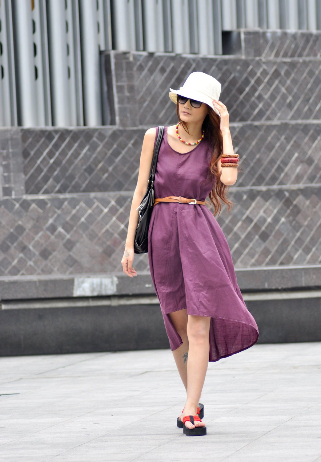 ON SALE 67% OFF Fine Vest Unique Sweep Long Dress - NC011