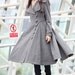 Grey Cashmere Coat Big Sweep Women Wool Winter Coat Long Jacket Tunic / Fast Shipping - NC222