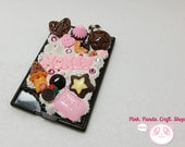 Chocolate color sweet treats and whipped cream compact mirror