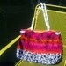 Pink Tropical beach bag