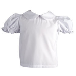 peter pan collar girls shirt