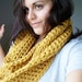 Crochet Infinity Scarf - Mustard Yellow