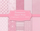 Passionate About Pink-Digital Papers