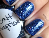 Cobalt Surprise: Custom Blended Glitter Nail Polish/Lacquer - parissparkles