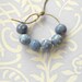 Handmade Ceramic Spacer Beads in Denim Blue