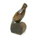 Vintage Wood Quail Bird Sculpture