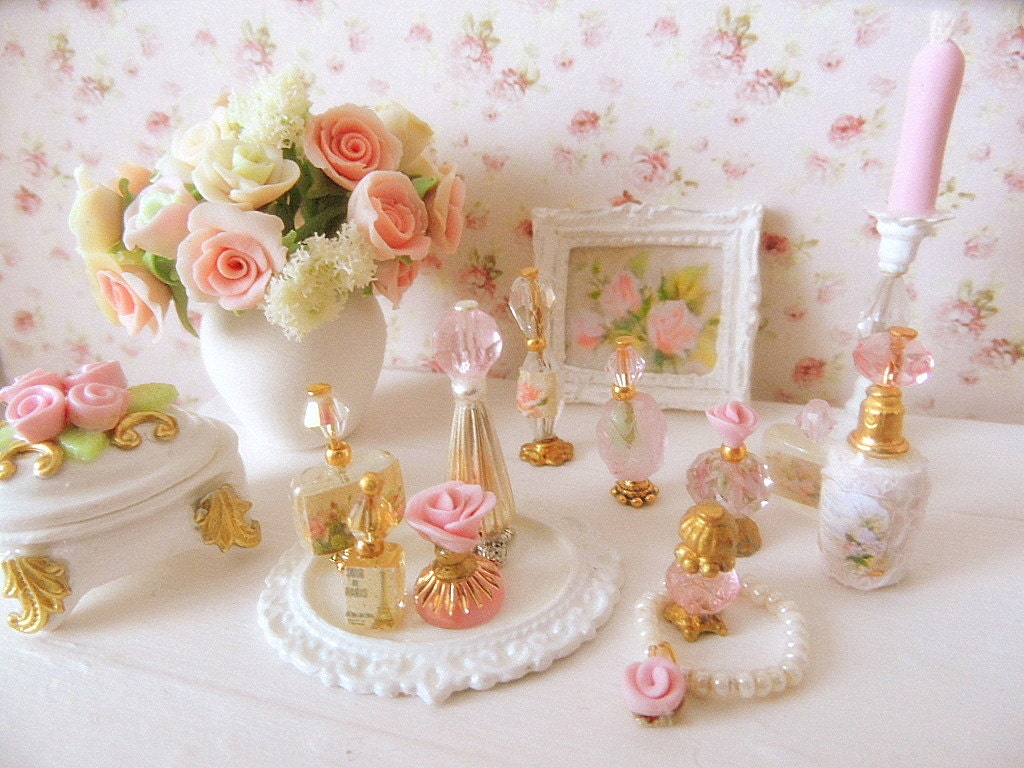items similar to dollhouse miniature shabby chic perfume items similar to dollhouse miniature shabby chic perfume
