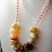 Onyx U Double Chain Necklace. Italian Onyx with rose gold chain. 24K gold clasp. Stone & Flair Collection