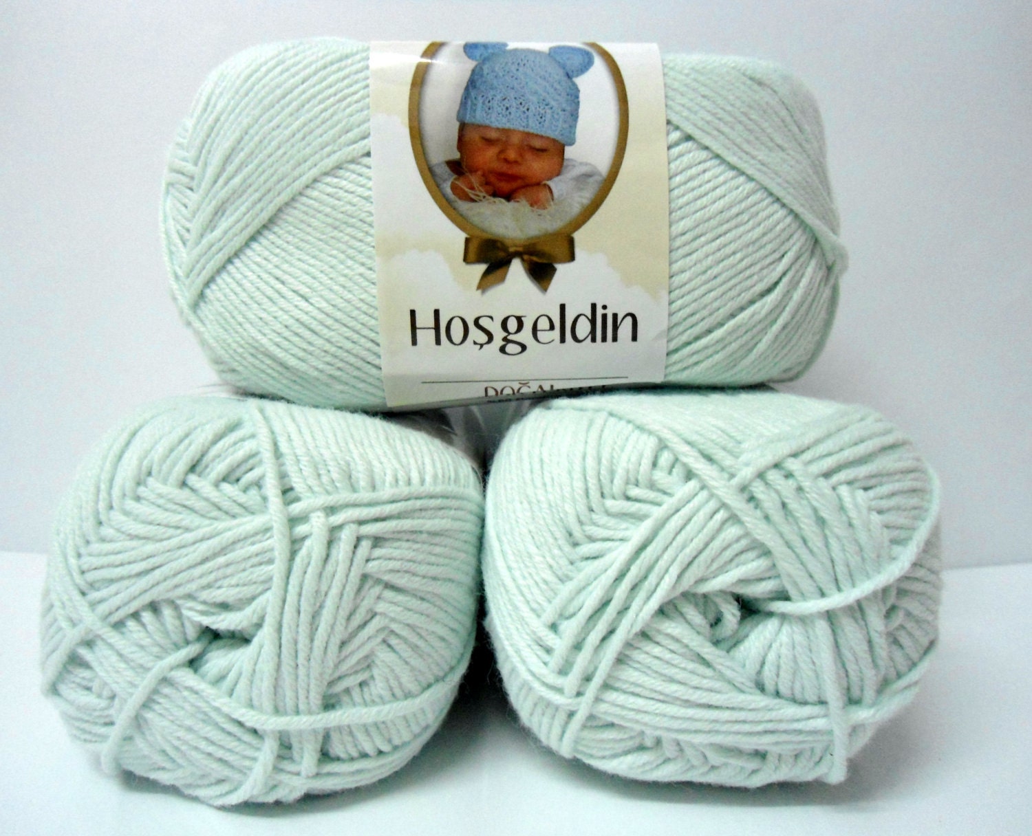 Items similar to Nako baby bamboo yarn, 3 Skeins, Each skein 100 gr
