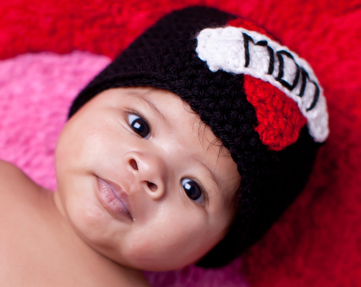 Mother's Day Tattoo I Love Mom Beanie Newborn to Toddler