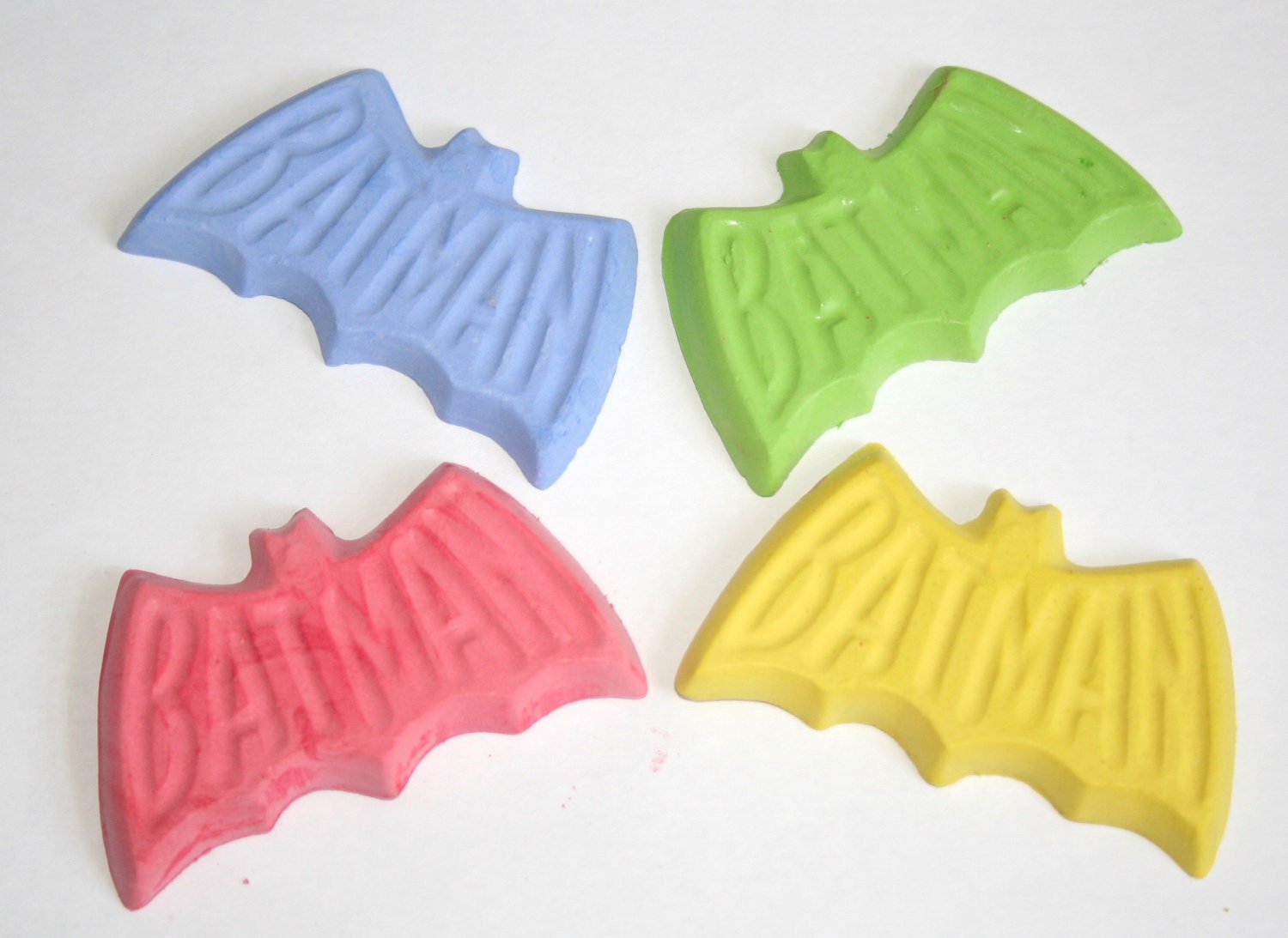 Bat Superhero Sidewalk Chalk - Set of 4