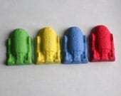 Robot Droid Sidewalk Chalk - Set of 4
