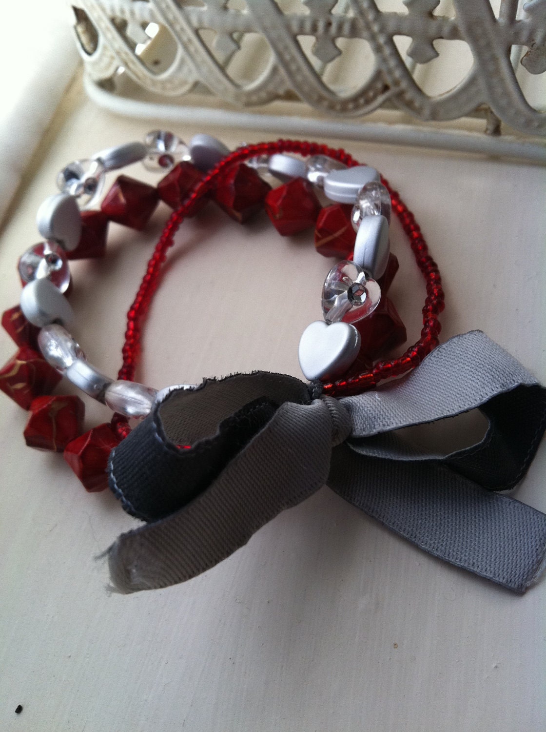 Bracelet Ruby Red OOAK