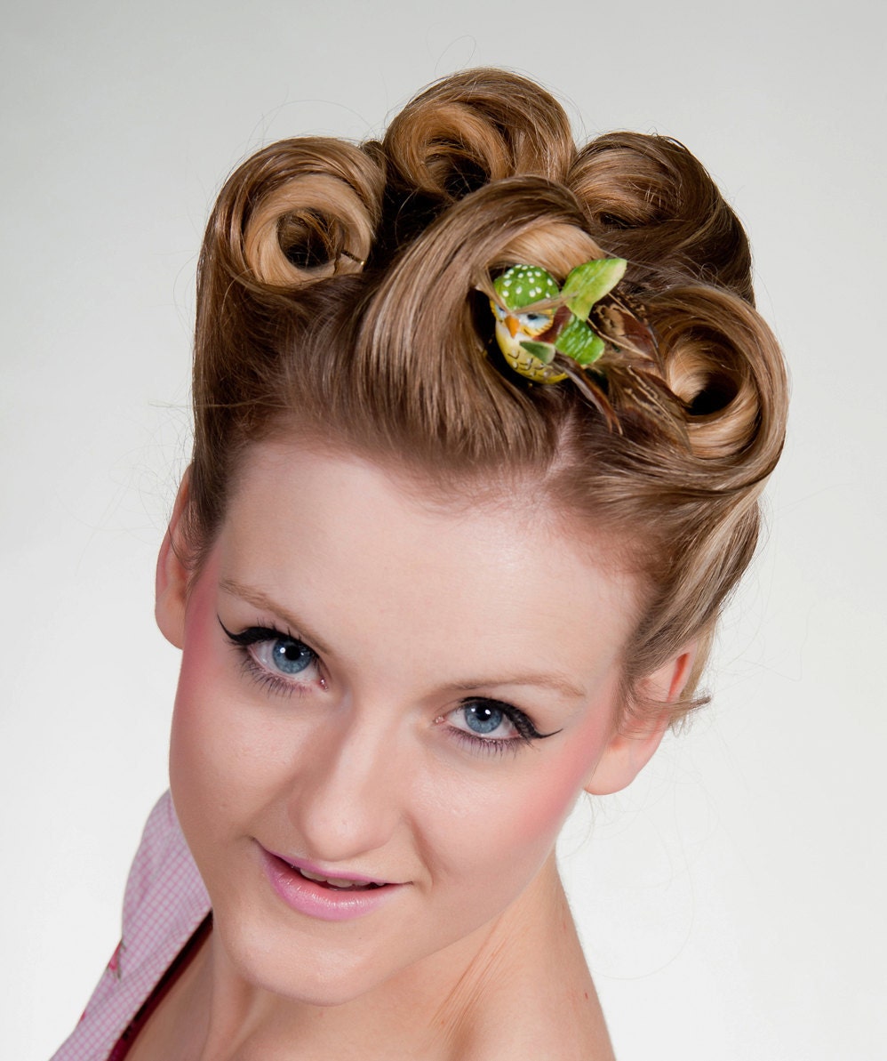 Now, Voyager Flying Owl Hair Clip-Green