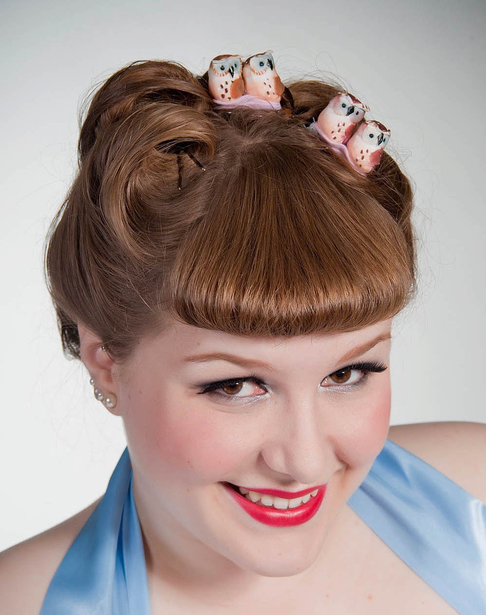 Now, Voyager Owl Duo Hair Clip-Choc