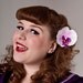 Now, Voyager Orchid Hair Clip-Purple/White