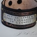 Hand stamped Bracelet She is Brave and Strong Etched Copper Chocolate Brown Leather