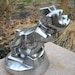 nice vintage 50s mid century MAC TRUCK BULLDOG hood ornament pat number 87031