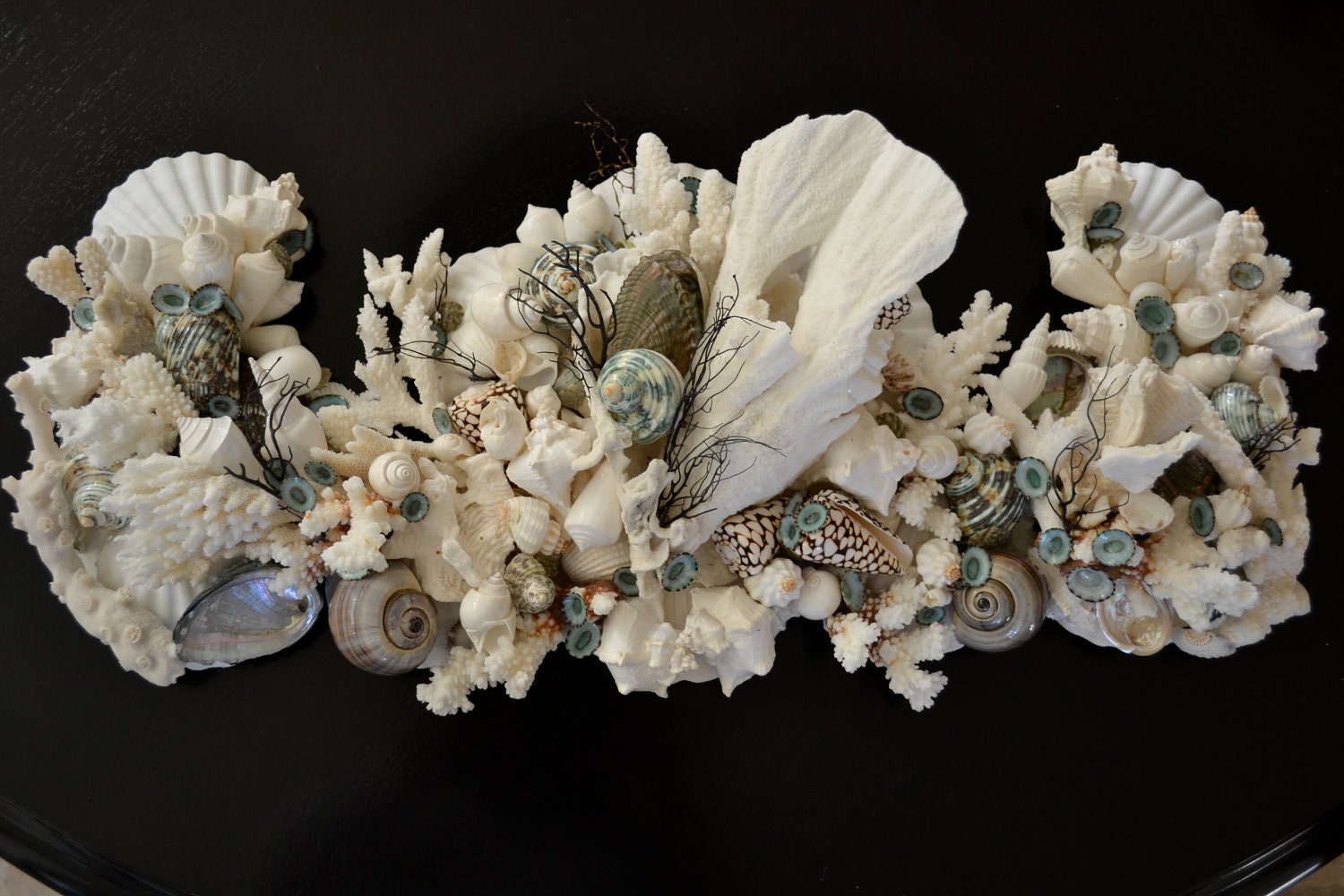 Scalloped Shell Swag Arch