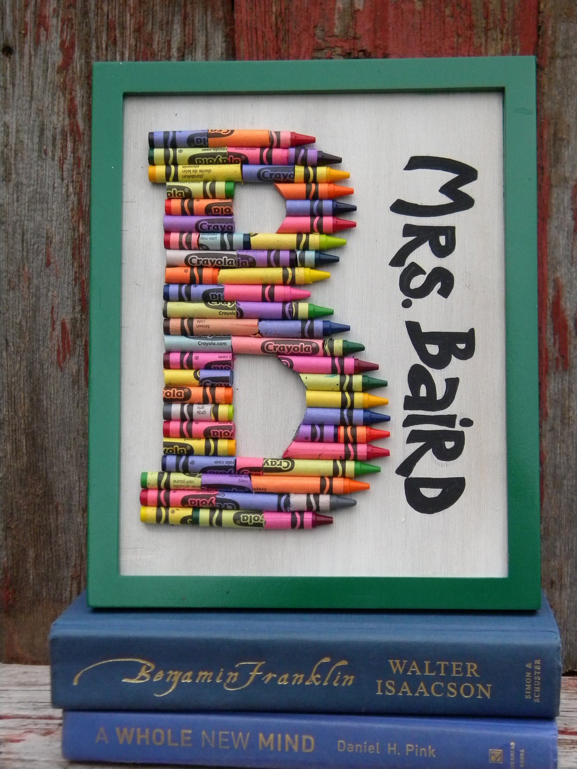 Monogram Crayon Art