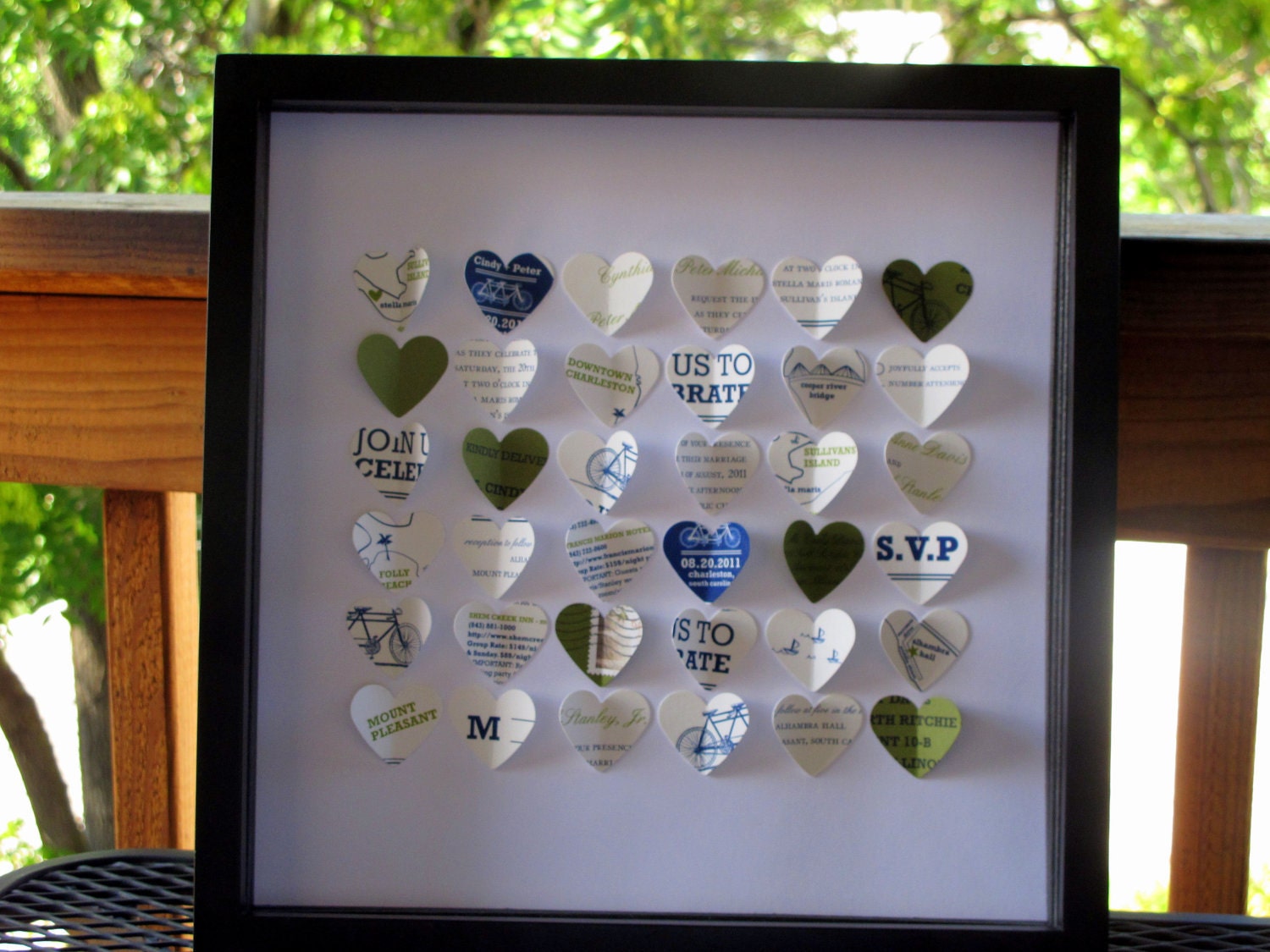 Personalized Wedding Heart Frame