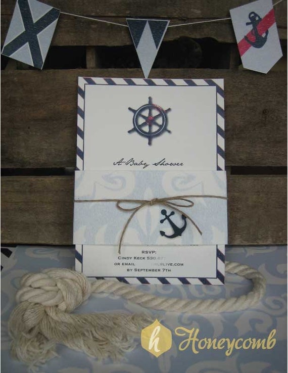 Nautical Invitation for Bridal or Baby Shower