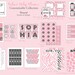 Pink Safari Elephant Baby Shower Printable Collection