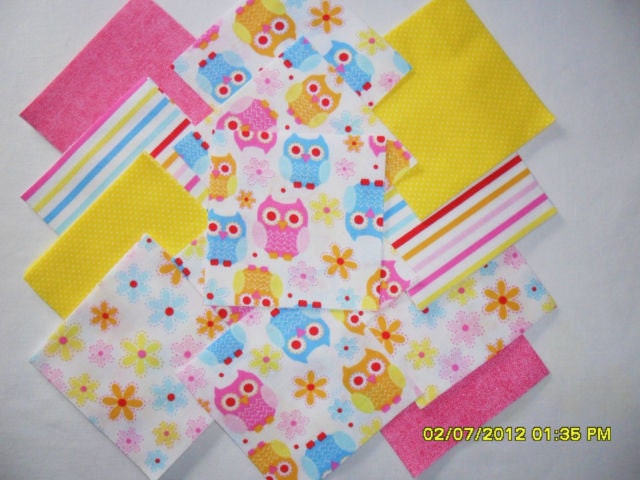 Owl Baby Toy - Baby Ribbon Crinkle Toy - Fabric Plush Block