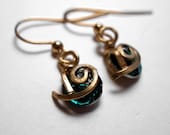 Zelda's Kokiri Forest Emerald Dangle Earrings