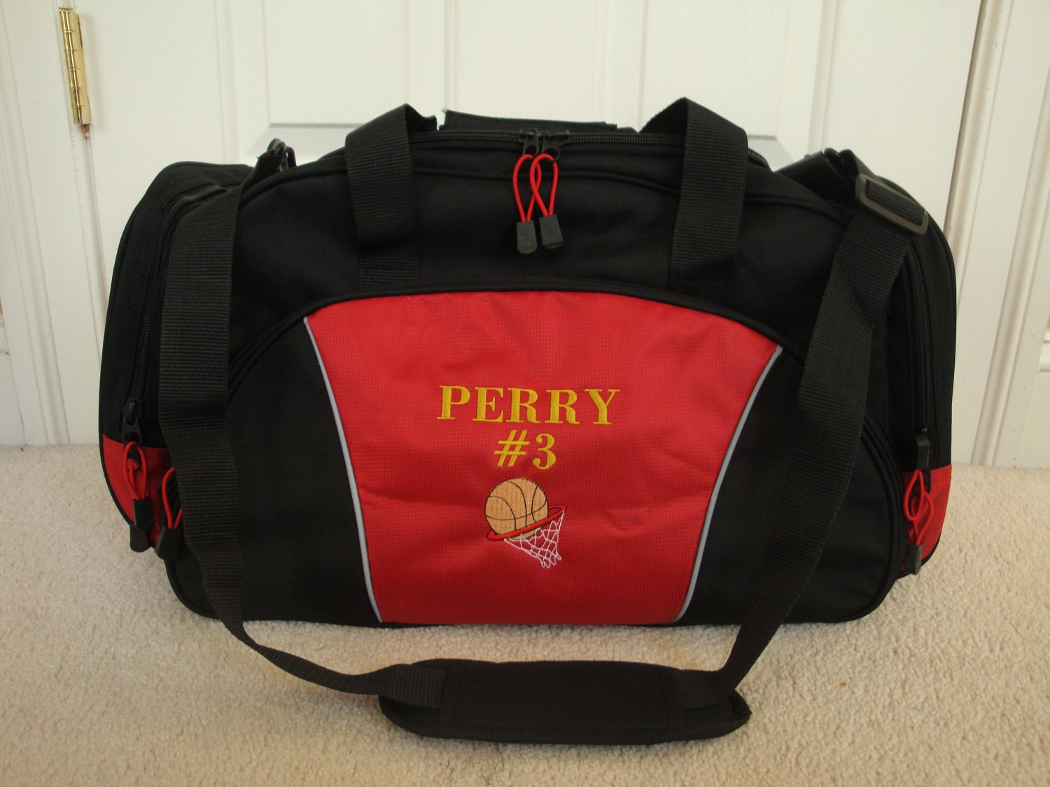 Duffel Bag Personalized Basketball Team Sports by HTsCreations