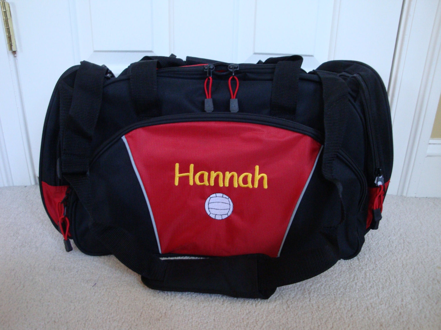 Duffel Bag Personalized Volleyball Team Sports by HTsCreations