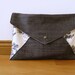 Envelope clutch / Cosmetic bag / Book bag / Documentation bag / Make up clutch