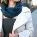 Teal Braided Cowl