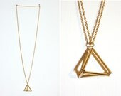 Necklace // gold/metal //  triangle/pyramide