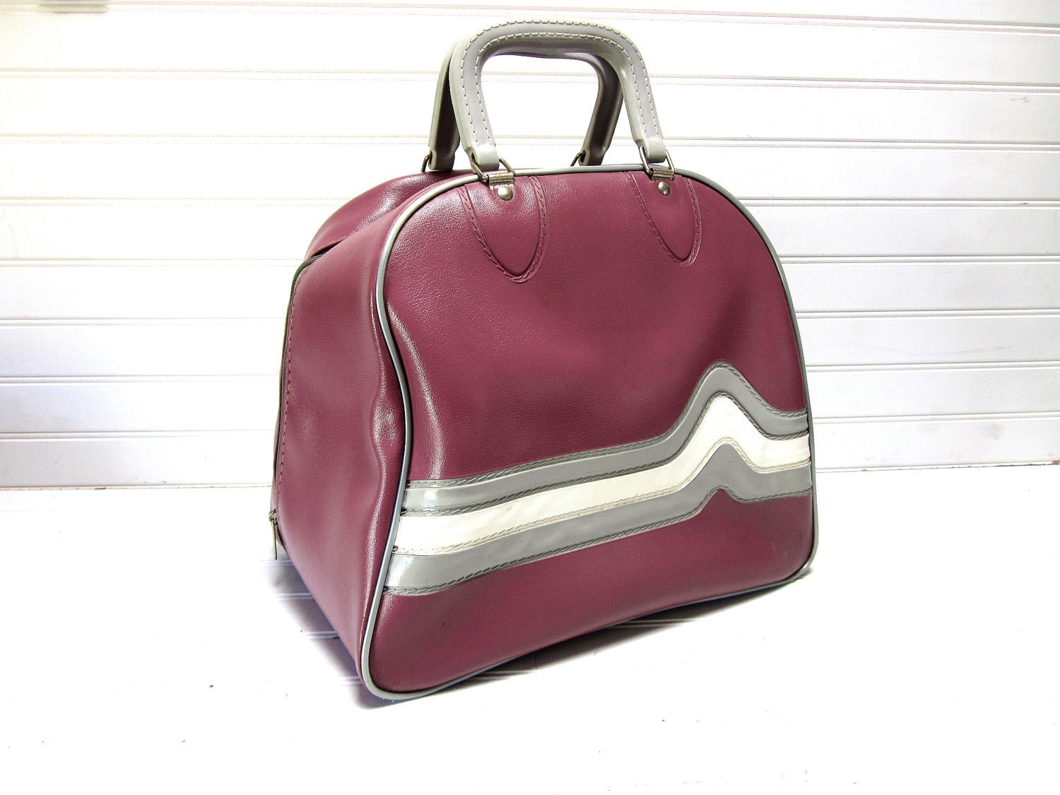 SALE Vintage Pink Bowling Bag 1970s Brunswick Bowling Bag