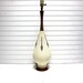 RESERVED for leeloo27 -- Mid Century Lamp Vintage Danish Modern Ceramic Teak Wood Lamp