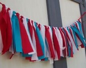 dr. seuss fabric banner fabric garland birthday banner photo prop banner nursery decor 4th of july banner, dr. seuss banner