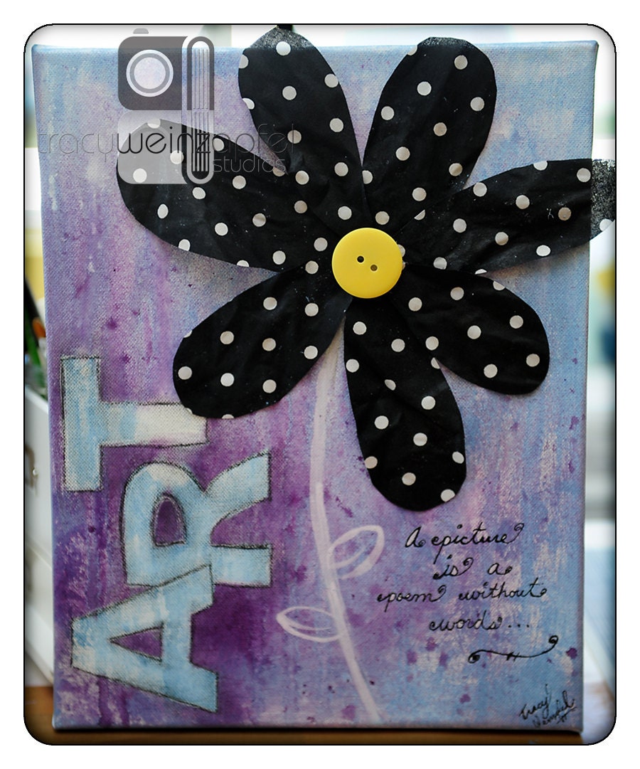 ART - By Tracy Weinzapfel - Mixed Media Canvas 11" X 14"