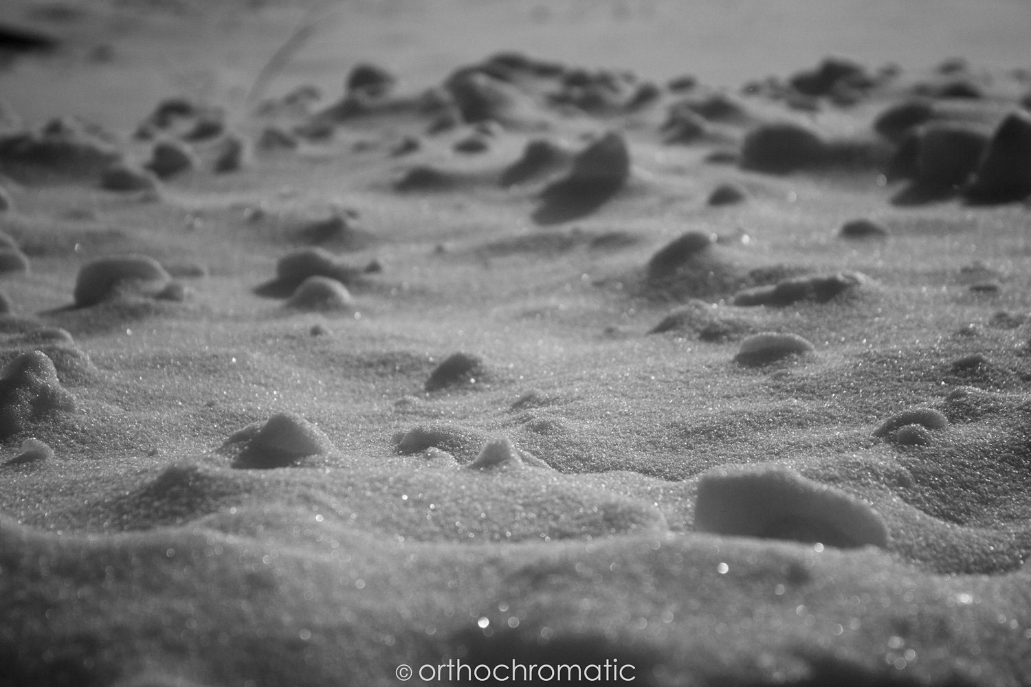 SALE: SAVE 50% - Monochrome Snow - 6x4" Lustre Premium Fine Art Nature Photo Print - Affordable Artwork Decor
