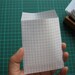 Handmade Blue Grid ,Graph Paper Bags / Envelopes - Set of 25 (mini size 7.5 x 9.5 cm.or 3 x 3 3/4 inch)