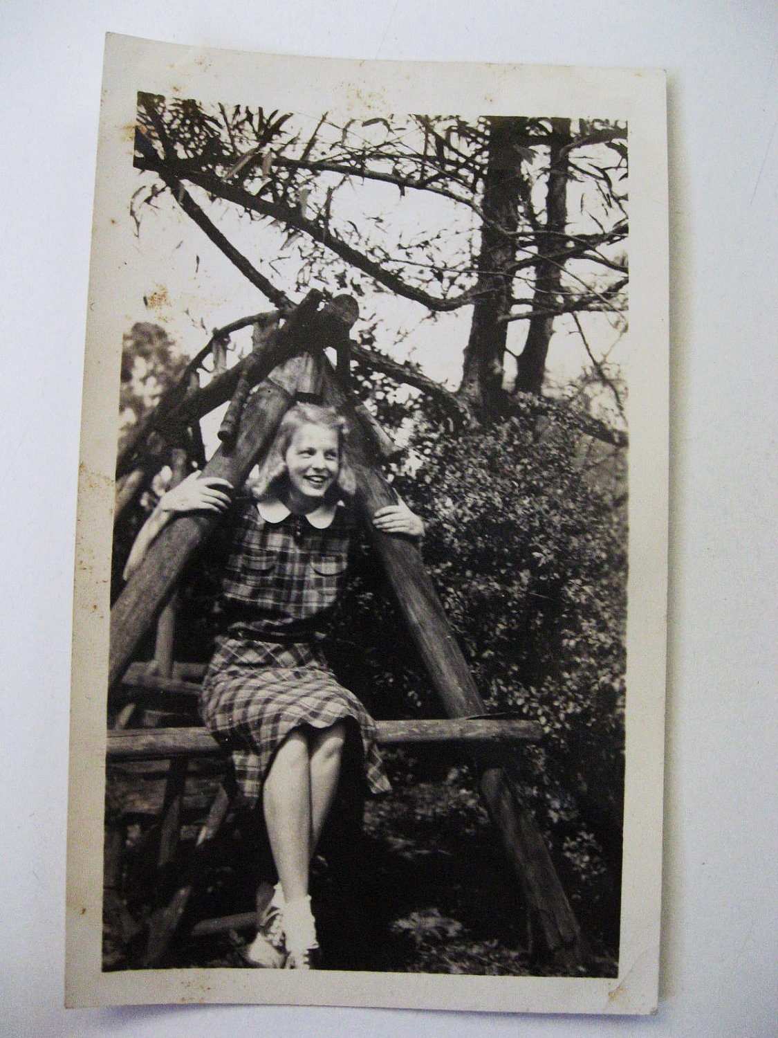 Vintage Photo A Plus Girl 1940's Snapshot