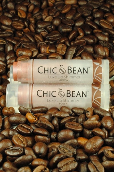 CHIC Bean Luxe Lip Shimmer ( BOSSY ) with Certified Organic Cocoa Butter / Solid Lip Gloss